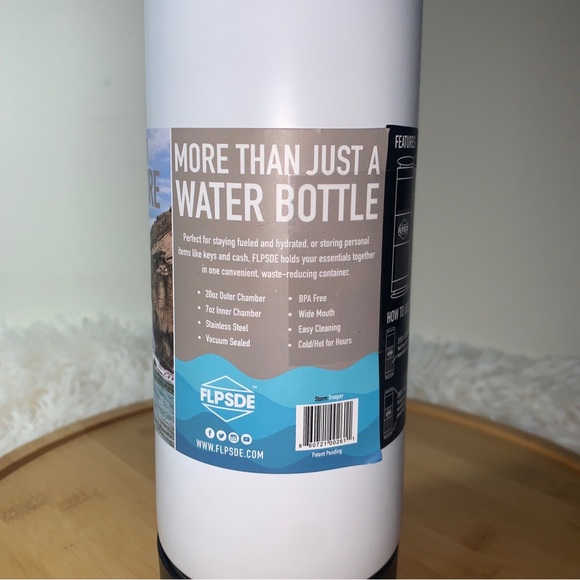 FLPSDE Drink Snack Container 20 oz Outer Chamber 7 oz Inner Chamber - Picture 5 of 8